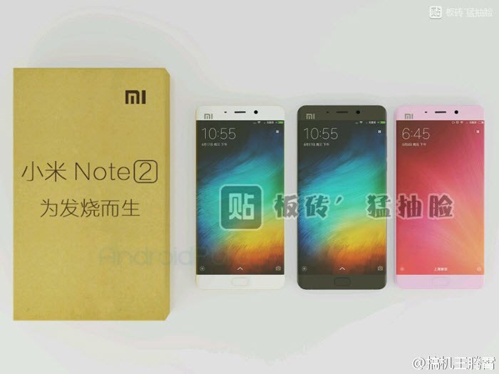 Xiaomi Mi Note 2 nowe zdjęcia i specyfikacja.